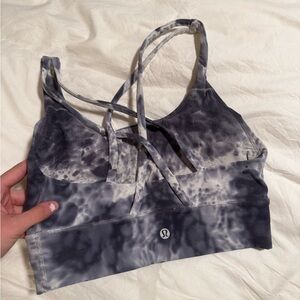 lululemon athletica Black and Gray Racerback Sports Bra